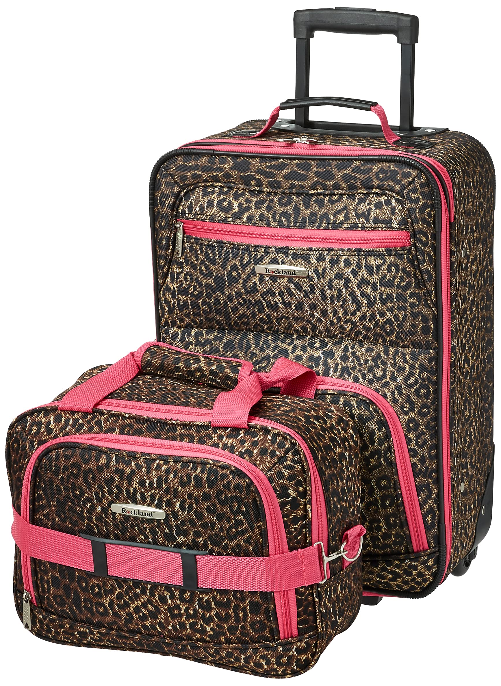 Foto 1 | Juego De Equipaje Rockland Fashion Softside Upright De 2 Piezas, Rosa - Venta Internacional.