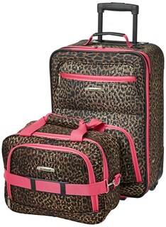 Foto 1 | Juego De Equipaje Rockland Fashion Softside Upright De 2 Piezas, Rosa - Venta Internacional.