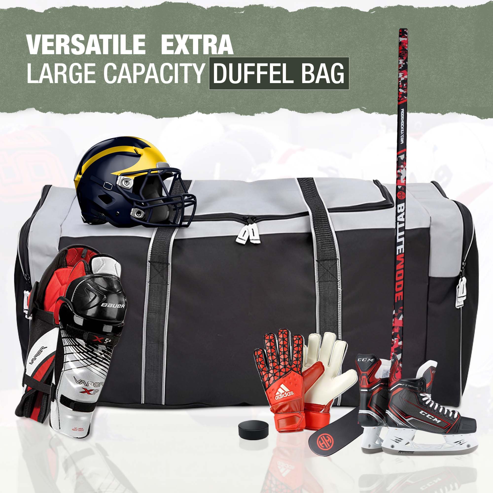 Foto 5 pulgar | Bolsa De Hockey Jetstream, Resistente Al Agua, 3 Bolsillos, 36 Pulgadas - Venta Internacional.