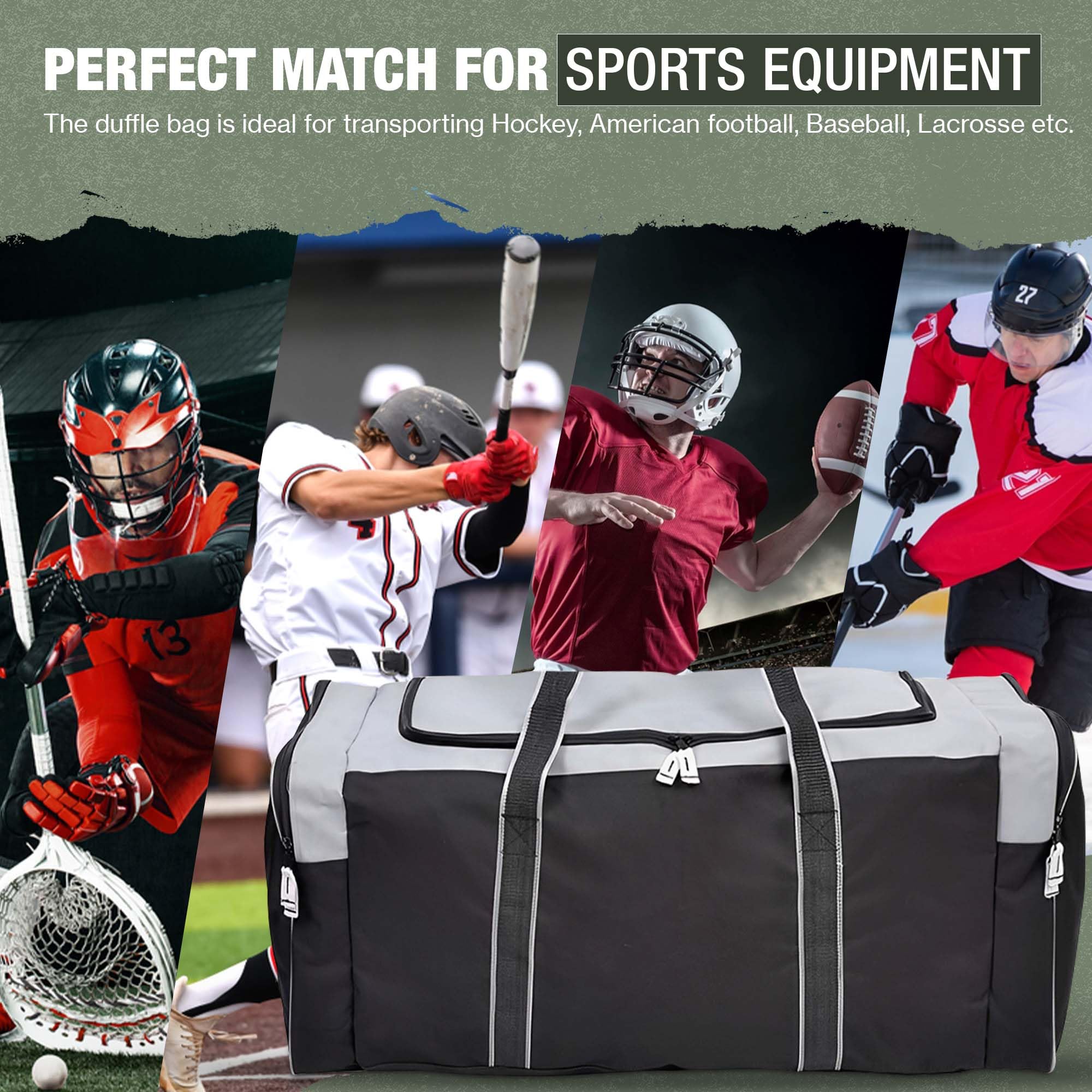 Foto 6 pulgar | Bolsa De Hockey Jetstream, Resistente Al Agua, 3 Bolsillos, 36 Pulgadas - Venta Internacional.