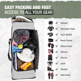 Foto 6 | Bolsa De Hockey Jetstream, Resistente Al Agua, 3 Bolsillos, 36 Pulgadas - Venta Internacional.