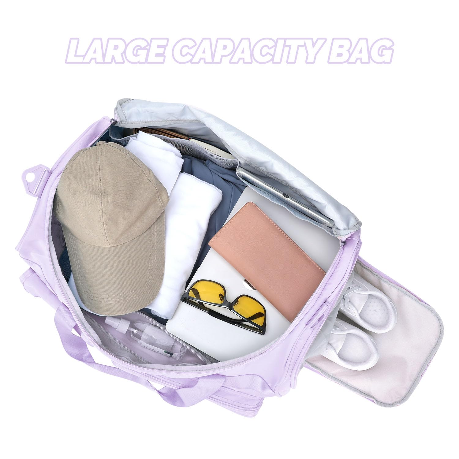 Foto 4 pulgar | Bolsa De Gimnasio Maxtop Lavender Para Mujer, Bolsa De Viaje Para Yoga - Venta Internacional.