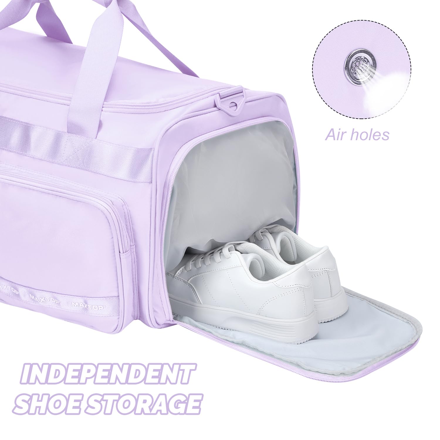 Foto 5 pulgar | Bolsa De Gimnasio Maxtop Lavender Para Mujer, Bolsa De Viaje Para Yoga - Venta Internacional.