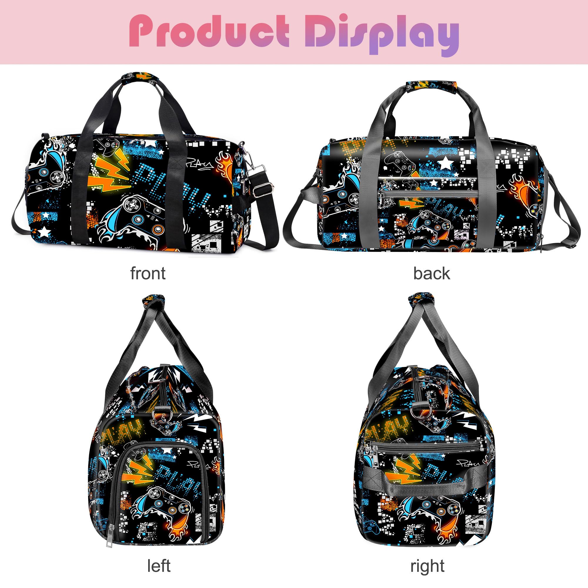 Foto 3 | Bolsa De Lona Rlgpbon Kids Overnight Boys Sport Con Compartimento Para Zapatos - Venta Internacional.