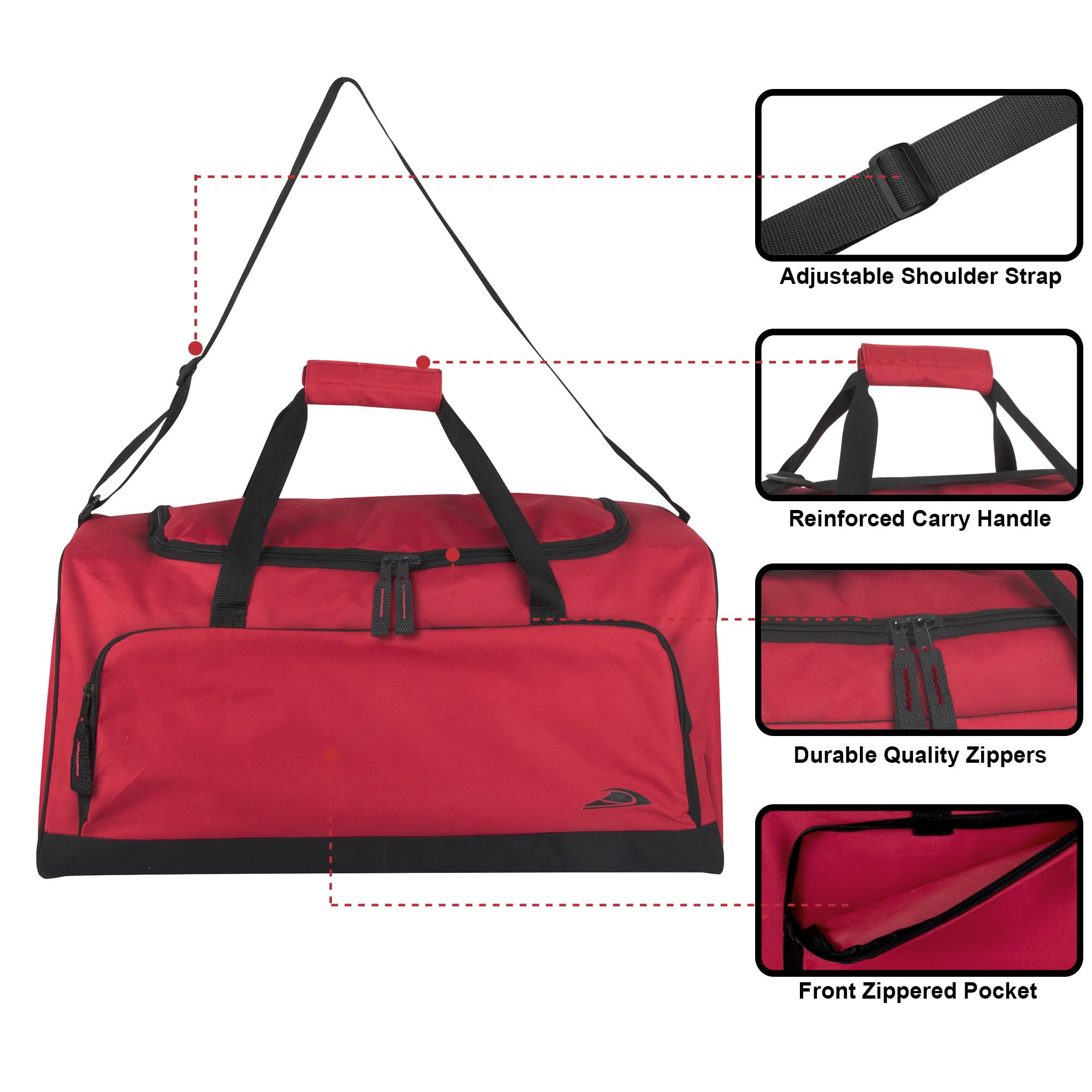 Foto 3 pulgar | Bolsa De Lona Ligera Trailmaker De 55 Litros Para Viajes, Color Rojo - Venta Internacional.
