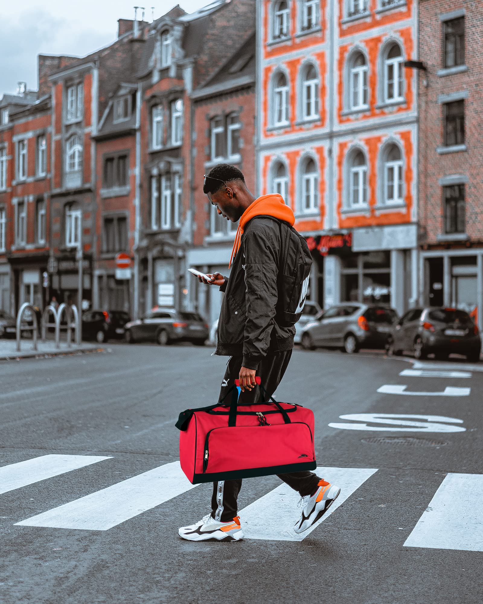 Foto 7 | Bolsa De Lona Ligera Trailmaker De 55 Litros Para Viajes, Color Rojo - Venta Internacional.
