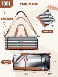 Foto 3 | Maleta de Mano Lekesky Plegable-Venta Internacional