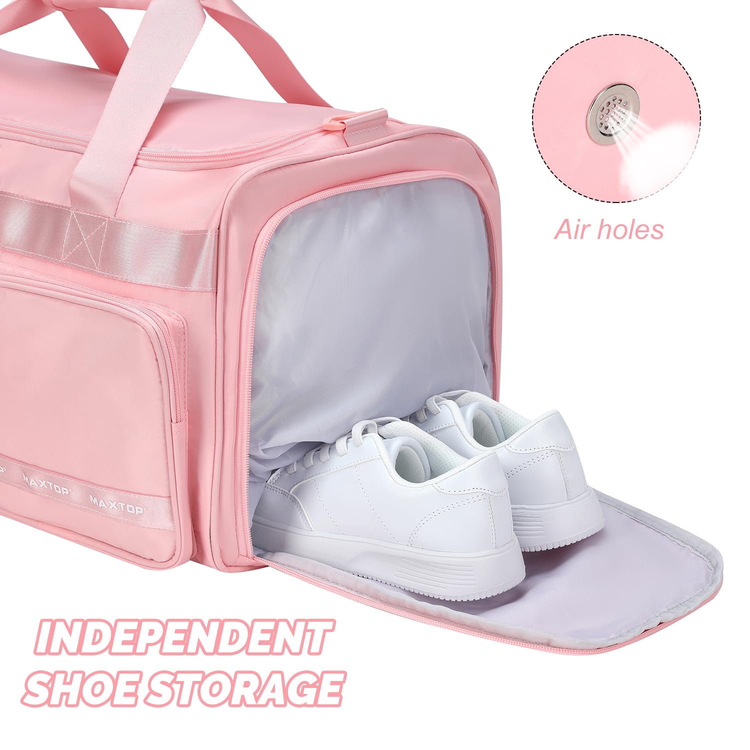 Foto 5 pulgar | Bolsa De Viaje Maxtop Para Mujer De Fin De Semana Con Compartimento Para Zapatos - Venta Internacional.