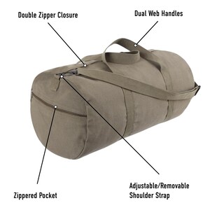 Foto 4 | Bolsa De Lona Rothco, Bolsa De Lona Para Gimnasio, Negra, 19 - Venta Internacional.