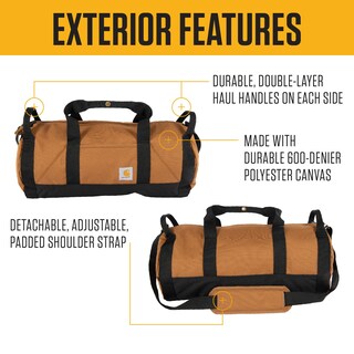 Foto 2 | Bolsa De Lona Carhartt Classic Redonda Con Bolsa Multiusos De 25 Litros, Color Marrón - Venta Internacional.