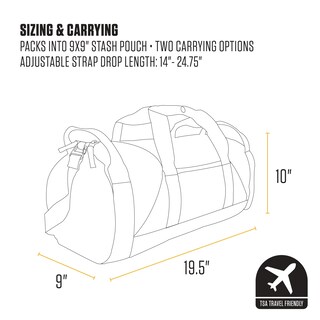 Foto 5 | Bolsa De Lona Carhartt Classic Redonda Con Bolsa Multiusos De 25 Litros, Color Marrón - Venta Internacional.