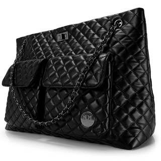 Foto 1 | Bolso Badgley Mischka Diana De Cuero Vegano Acolchado Negro - Venta Internacional.