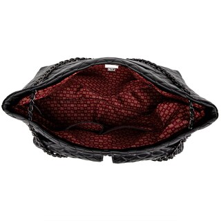 Foto 3 | Bolso Badgley Mischka Diana De Cuero Vegano Acolchado Negro - Venta Internacional.