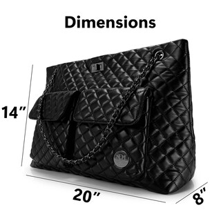 Foto 4 | Bolso Badgley Mischka Diana De Cuero Vegano Acolchado Negro - Venta Internacional.