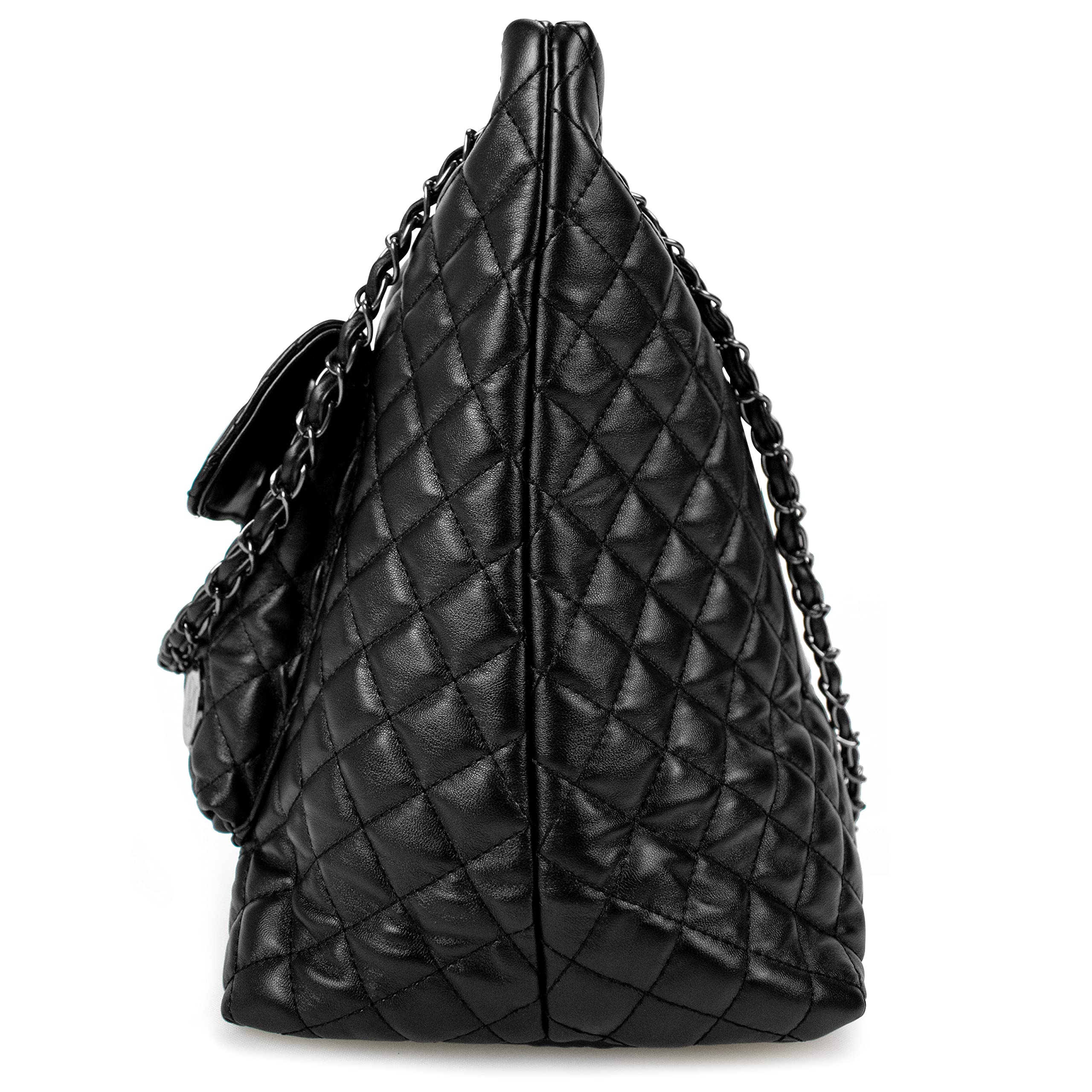 Foto 7 | Bolso Badgley Mischka Diana De Cuero Vegano Acolchado Negro - Venta Internacional.