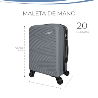Foto 4 | Maleta De Mano Rigida 20 Pulgadas Con Ruedas 360 Y Candado Tsa Marca Gravita