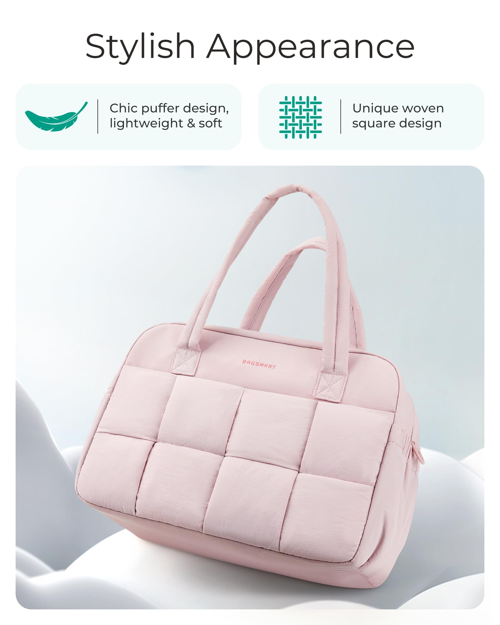 Foto 4 pulgar | Bolsa De Viaje Bagsmart Para Mujer, De 29 Litros, Con Compartimento Para Portátil - Venta Internacional.
