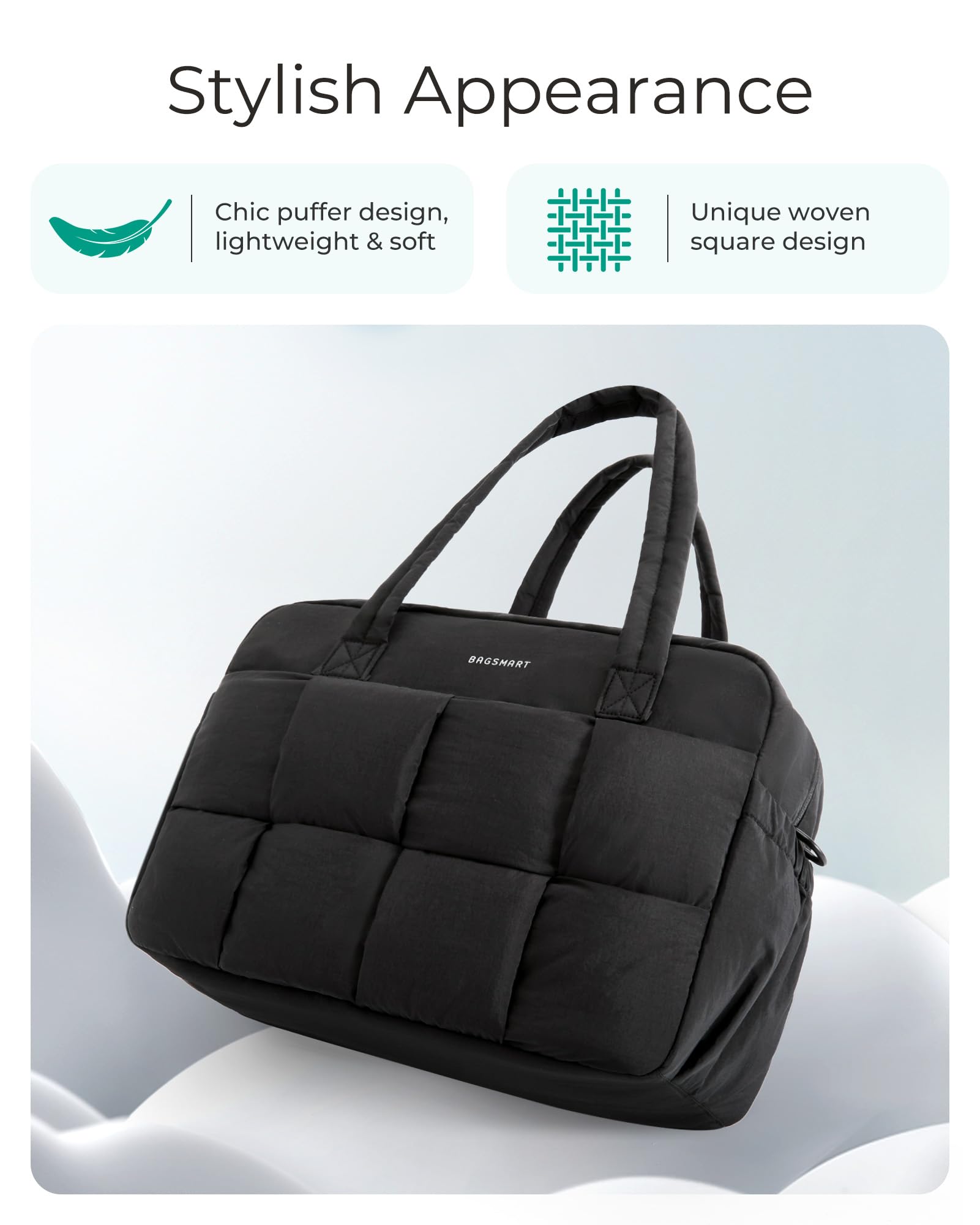 Foto 6 pulgar | Bolsa De Viaje Bagsmart Para Mujer, De 29 Litros, Con Compartimento Para Portátil - Venta Internacional.