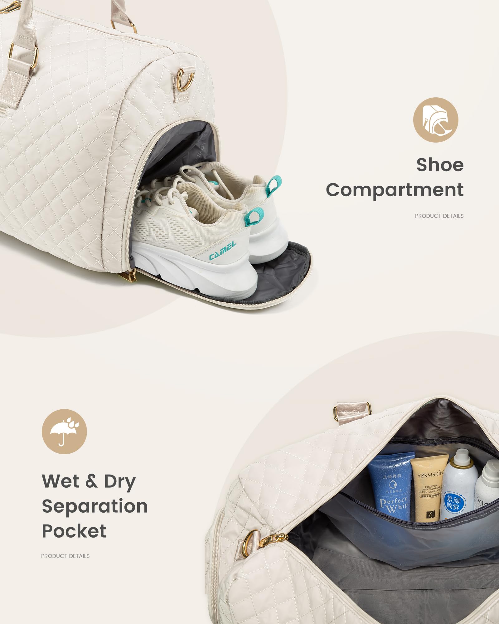 Foto 5 pulgar | Bolsa De Viaje Lovevook Para Mujer Con Neceser De 21 Pulgadas - Venta Internacional.