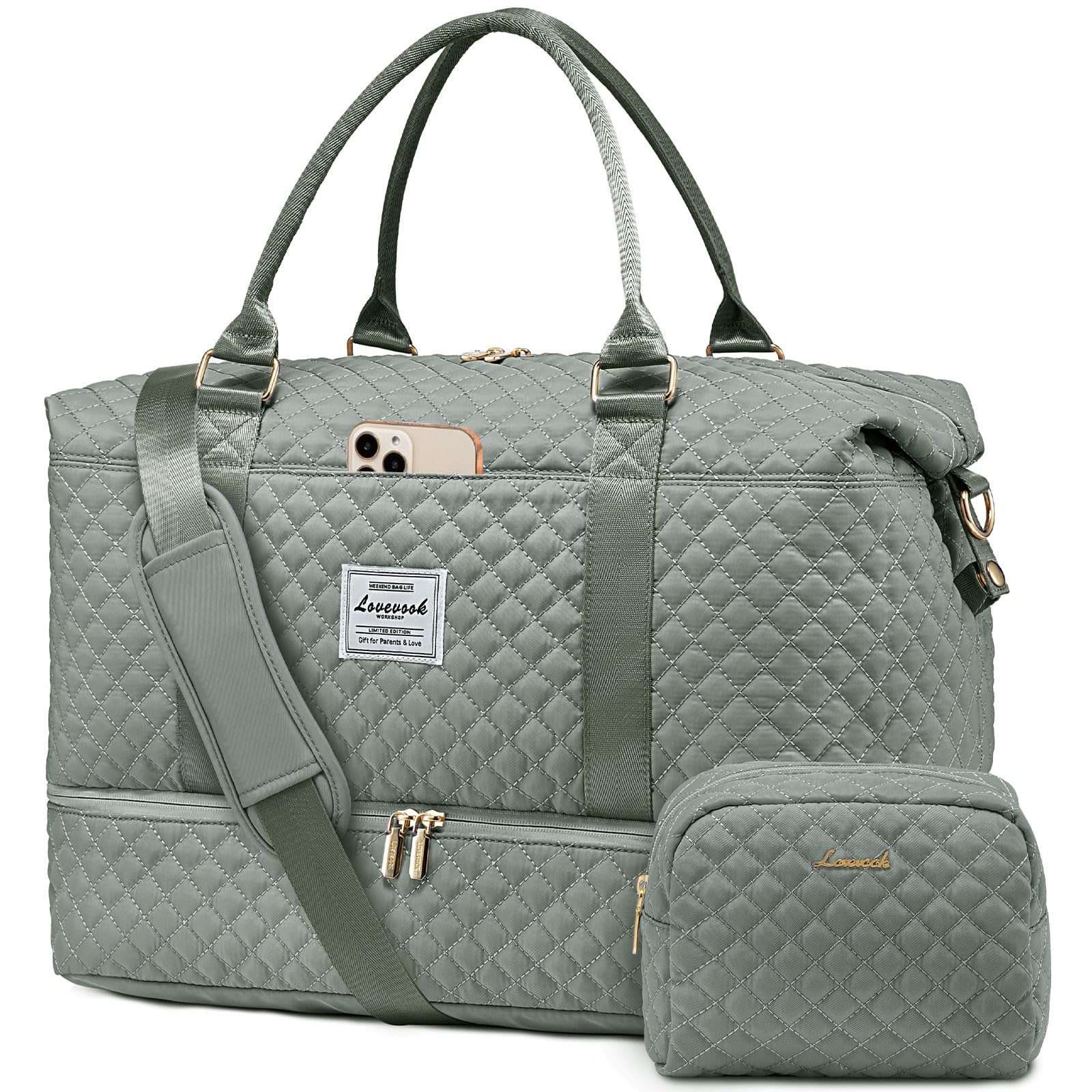 Foto 1 | Bolsa De Viaje Lovevook Para Mujer Con Compartimento Para Zapatos - Venta Internacional.