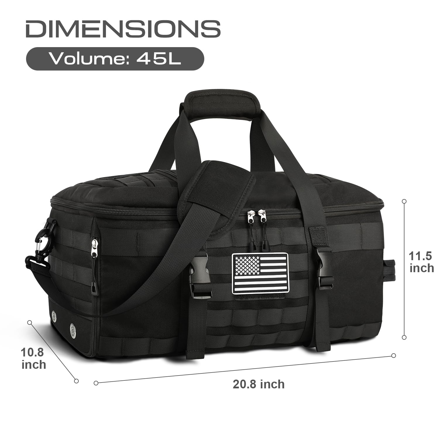 Foto 4 | Bolsa De Gimnasio Etronik, Mochila Táctica Con Compartimento Para Zapatos - Venta Internacional.