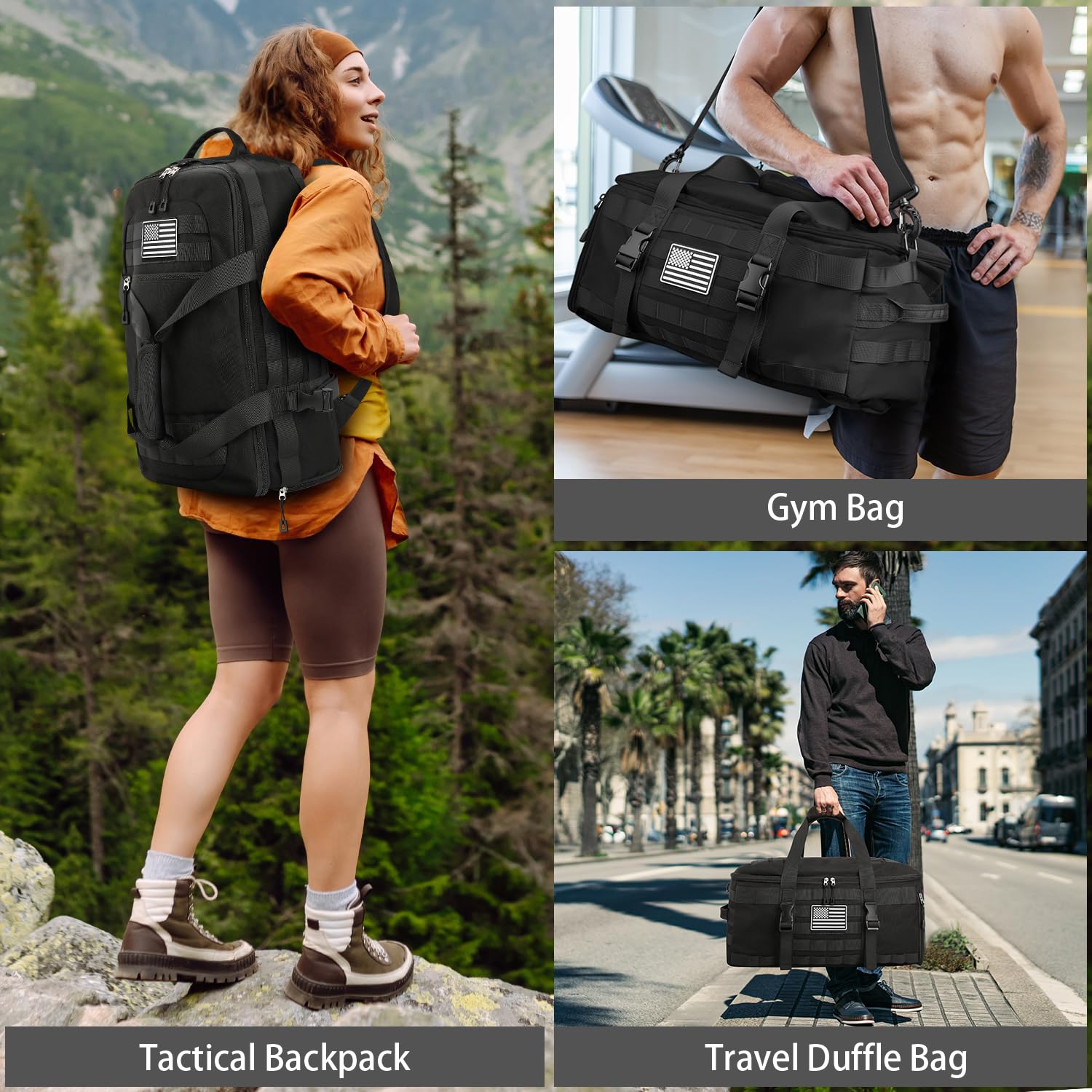 Foto 7 pulgar | Bolsa De Gimnasio Etronik, Mochila Táctica Con Compartimento Para Zapatos - Venta Internacional.