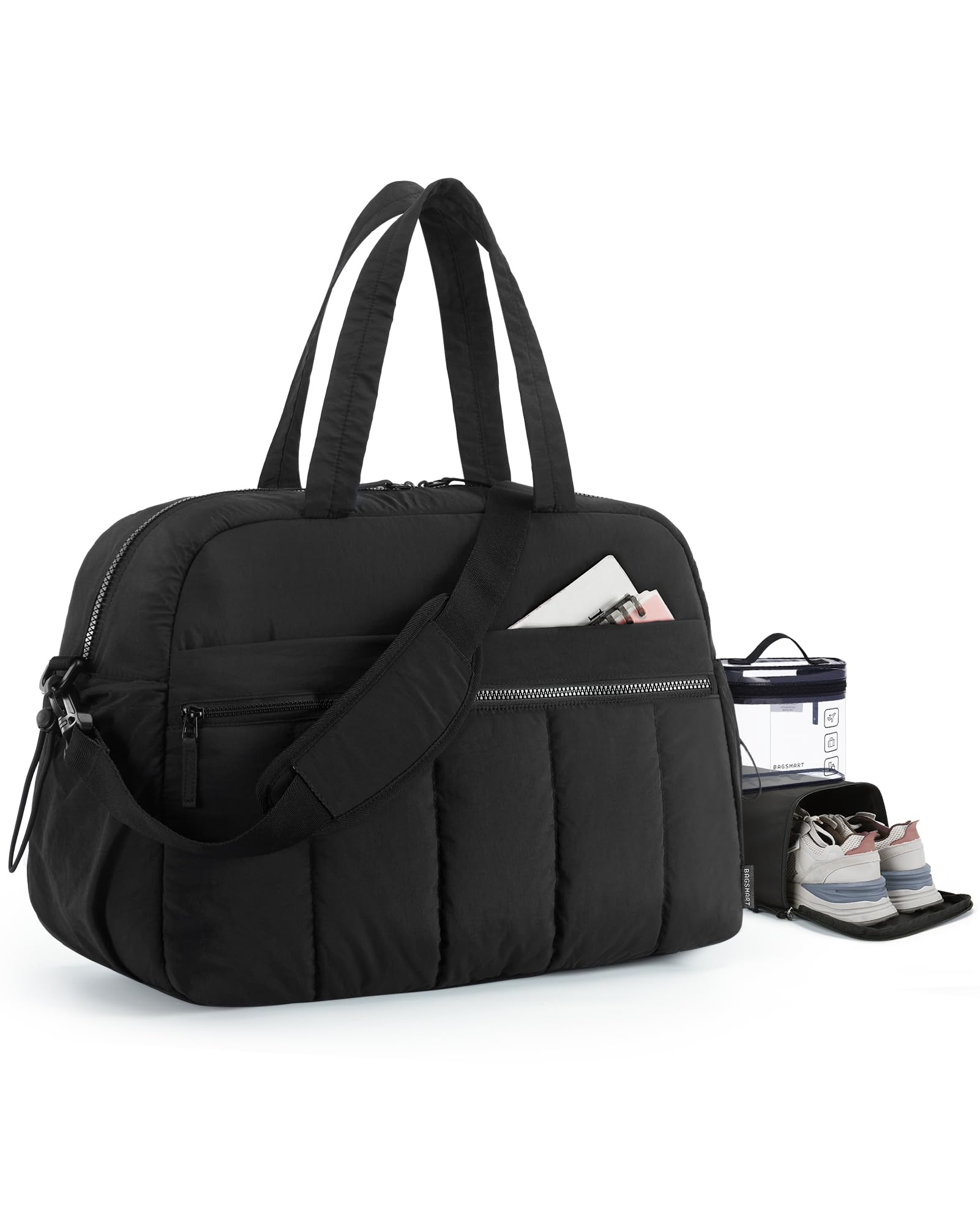 Foto 2 pulgar | Bolsa De Viaje Bagsmart, Ligera, De Mano, De Fin De Semana, Color Negro - Venta Internacional.
