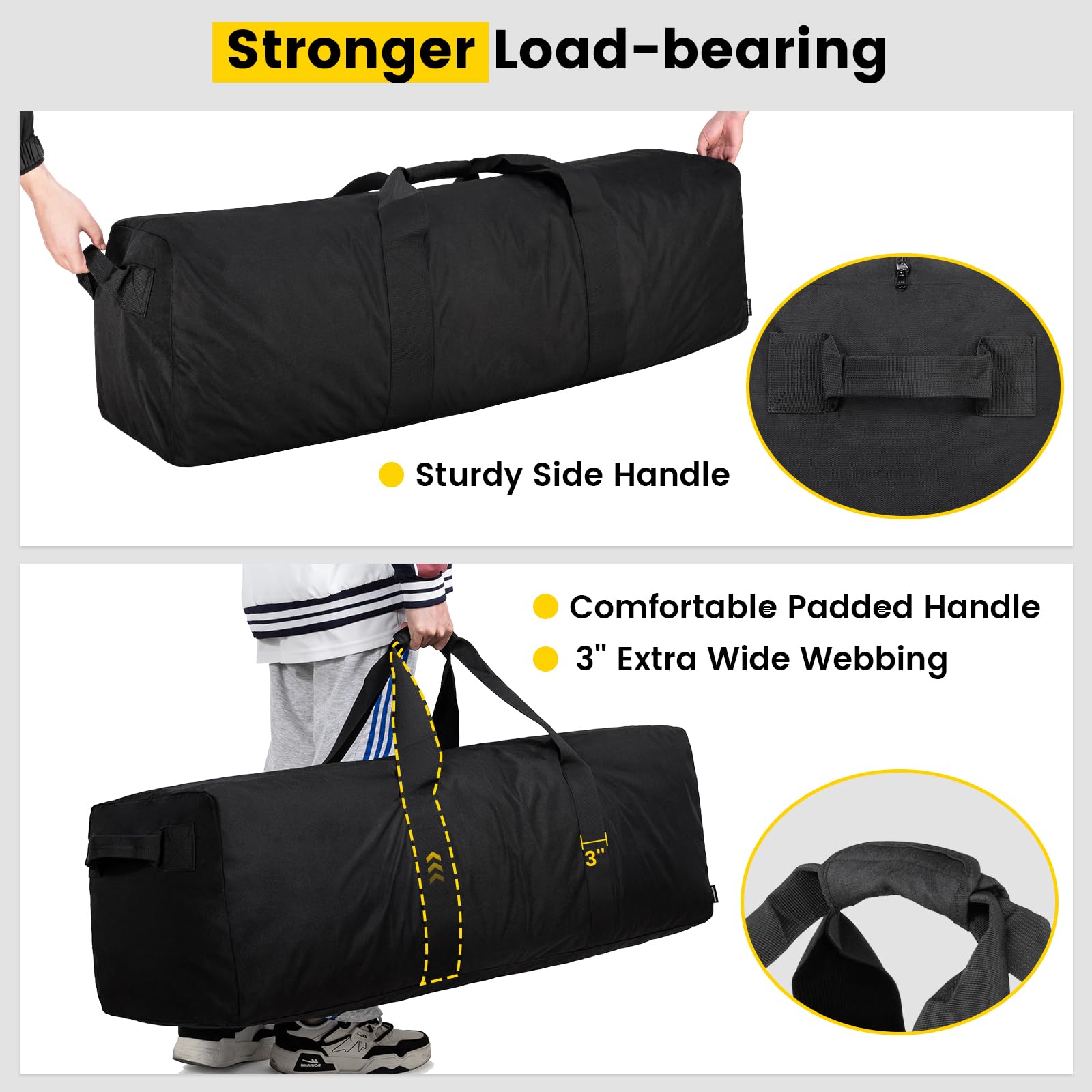 Foto 4 pulgar | Bolsa De Viaje Vorspack 180 L Extra Grande Para Viajes, Color Negro - Venta Internacional.