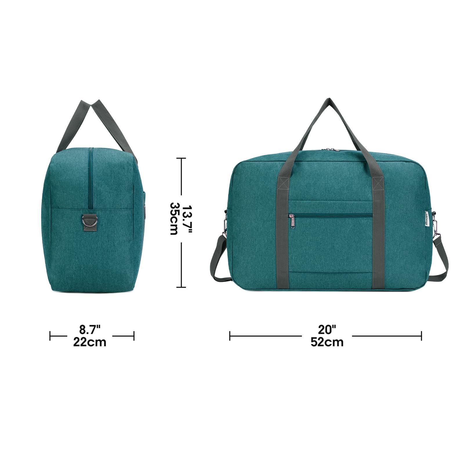 Foto 5 pulgar | Bolsa De Mano Plegable Narwey Para United Airlines 40 L, Color Verde Azulado - Venta Internacional.