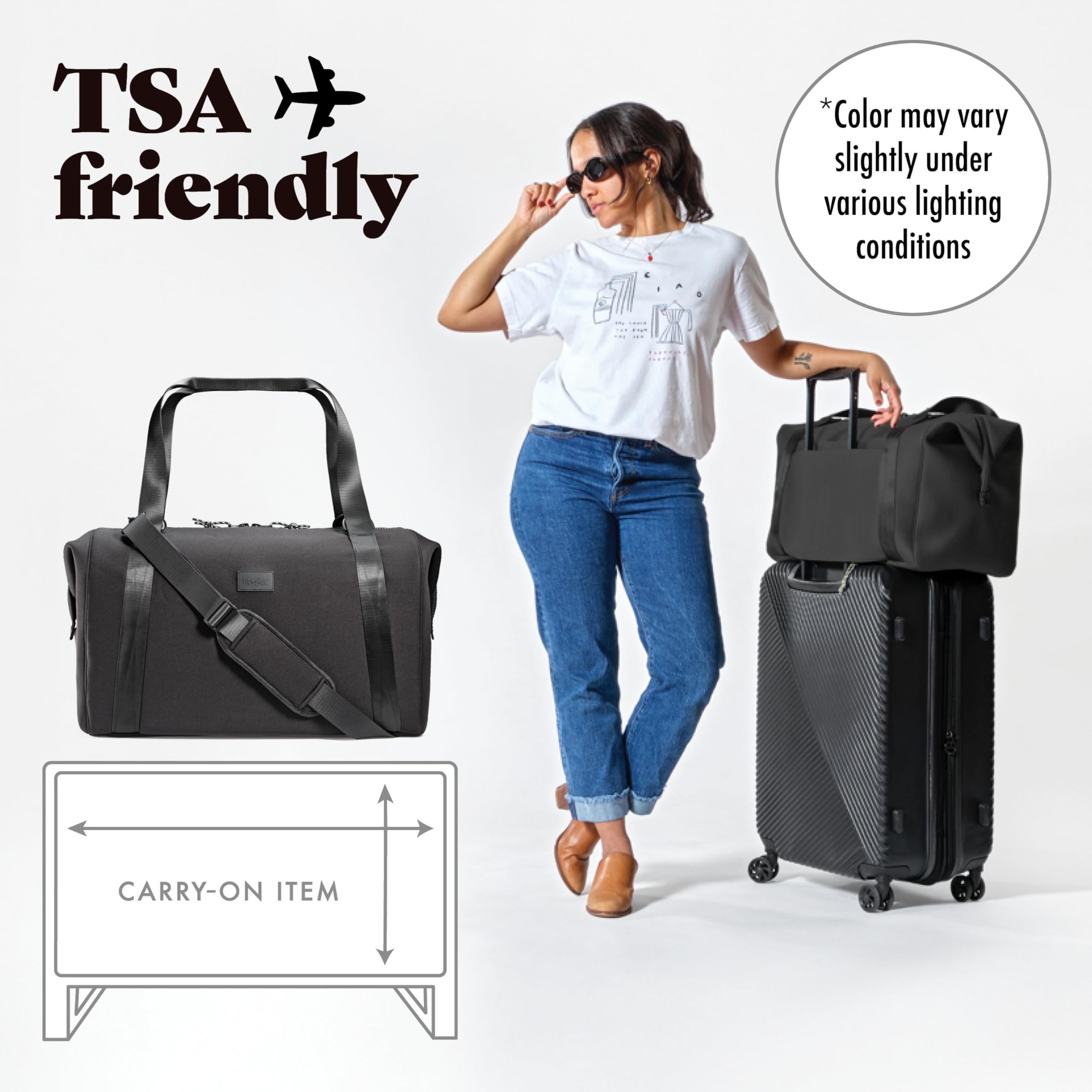 Foto 5 | Bolsa De Viaje Fit & Fresh De Neopreno Negro De 19 X 25 X 29 Cm - Venta Internacional.