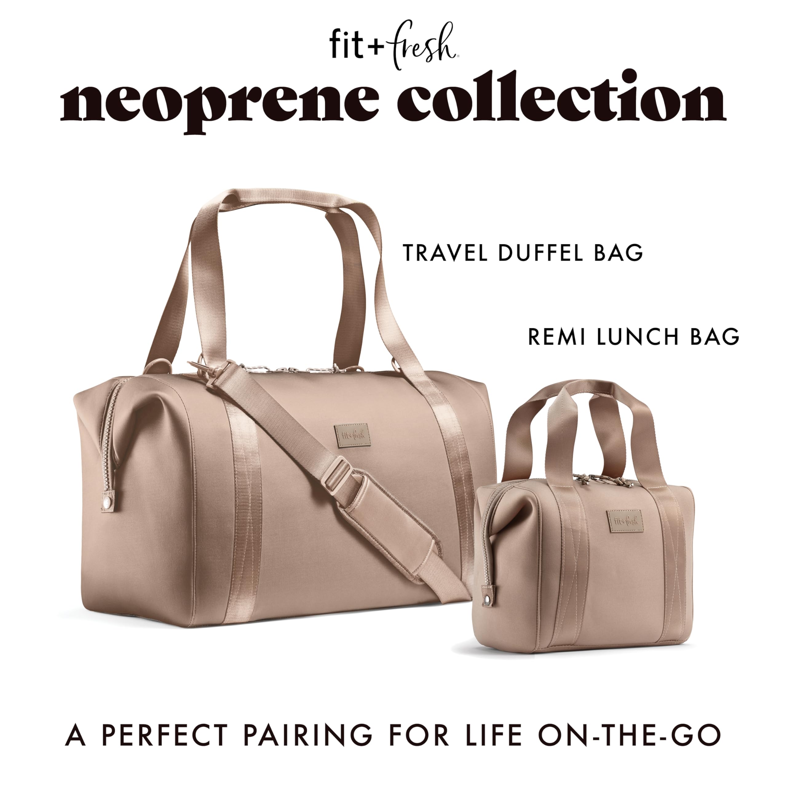 Foto 7 | Bolsa De Viaje Fit & Fresh De Neopreno Negro De 19 X 25 X 29 Cm - Venta Internacional.