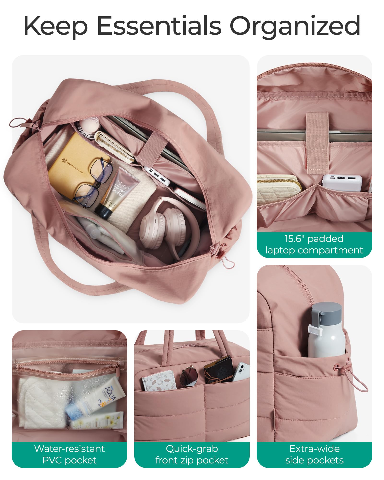 Foto 4 pulgar | Bolsa De Lona Bagsmart Bolsa De Gimnasio Para Mujer, 31 L, Resistente Al Agua - Venta Internacional.