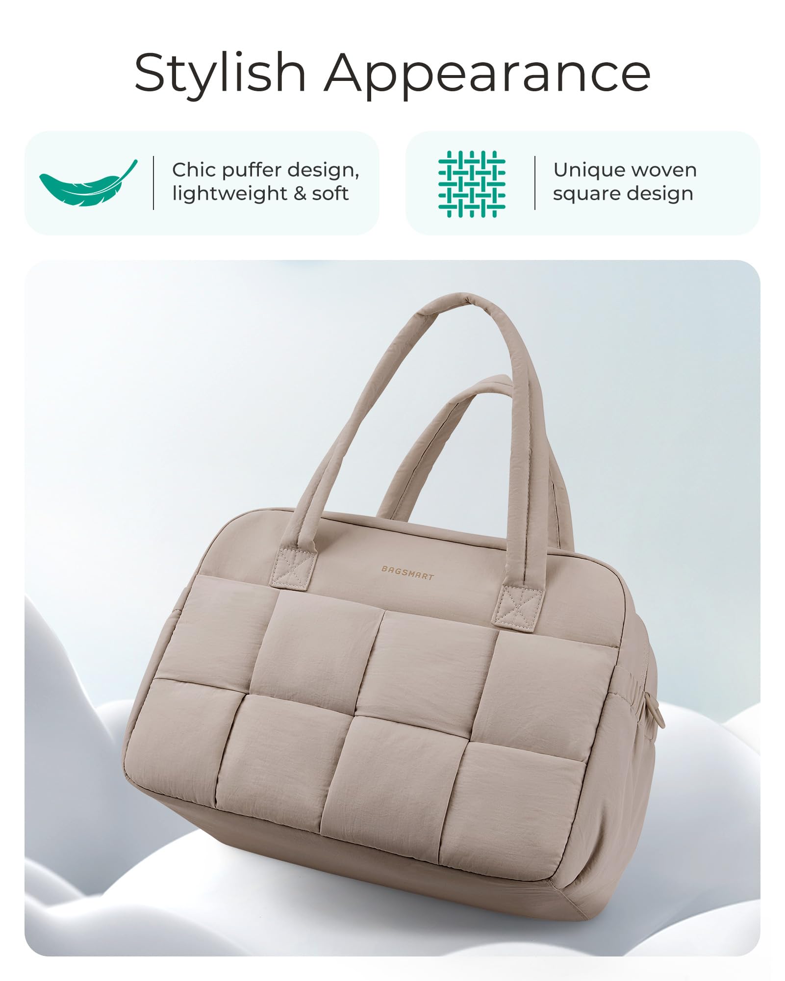 Foto 6 pulgar | Bolsa De Viaje Bagsmart Para Mujer, De 29 Litros, Con Compartimento Para Portátil - Venta Internacional.