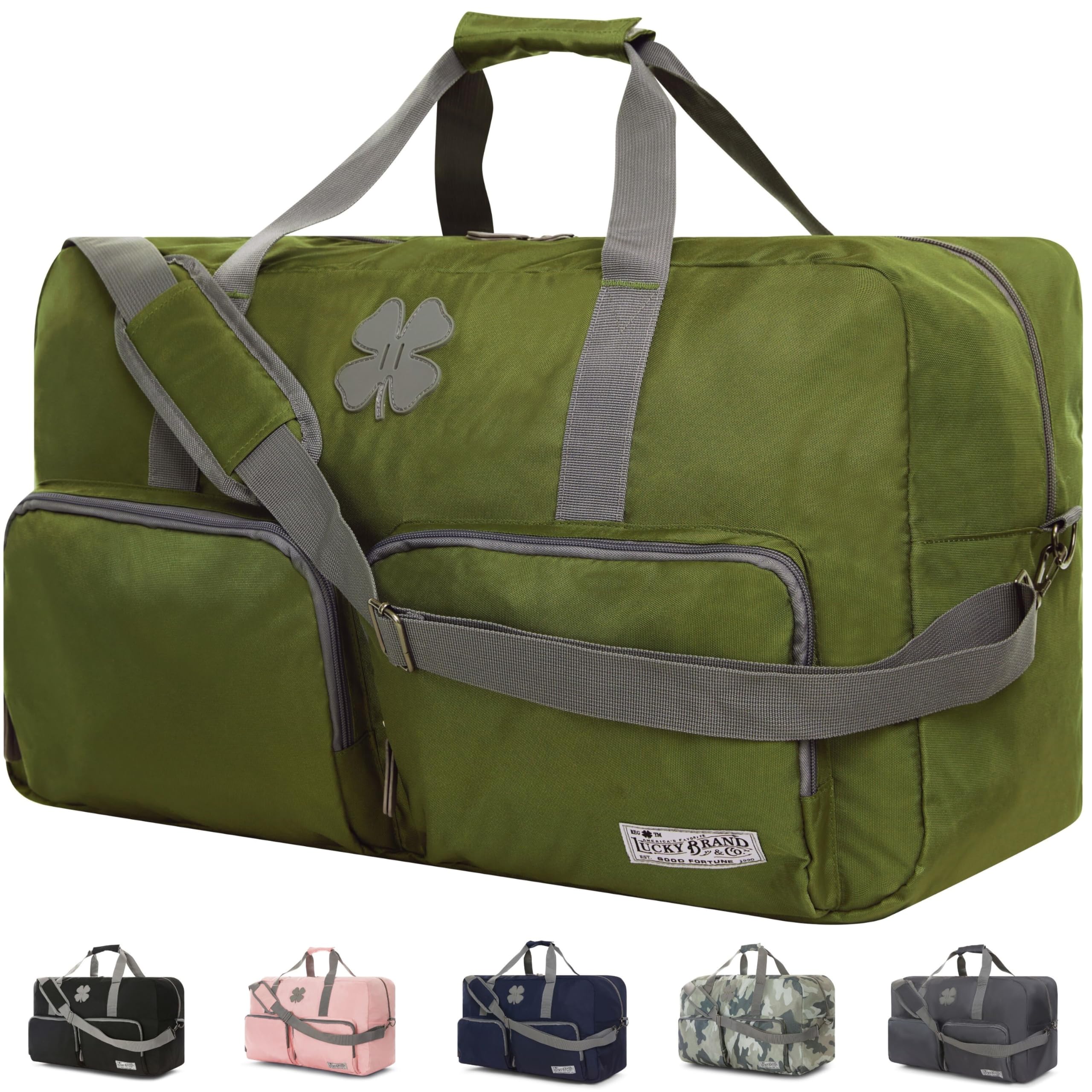Foto 2 pulgar | Bolsa De Deporte Lucky Travel De 65 Litros, Plegable, Color Verde Loden - Venta Internacional.