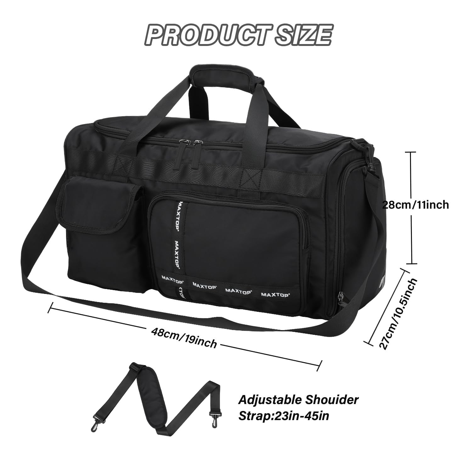 Foto 7 pulgar | Bolsa De Viaje Maxtop, Bolsa De Gimnasio Grande Con Compartimento Para Zapatos - Venta Internacional.