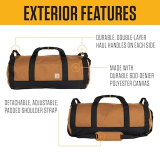 Foto 2 | Bolsa De Lona Carhartt Classic Redonda De 60 Litros Con Puerto Multiusos - Venta Internacional.