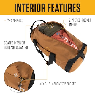 Foto 3 | Bolsa De Lona Carhartt Classic Redonda De 60 Litros Con Puerto Multiusos - Venta Internacional.
