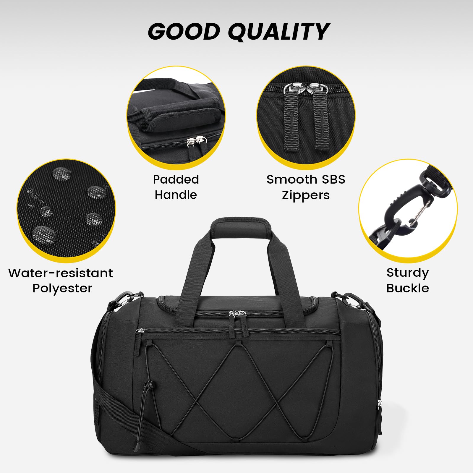 Foto 6 pulgar | Bolsa De Viaje Gym Bag Vorspack De 21 Pulgadas Para Hombre Con Compartimento Para Zapatos - Venta Internacional.