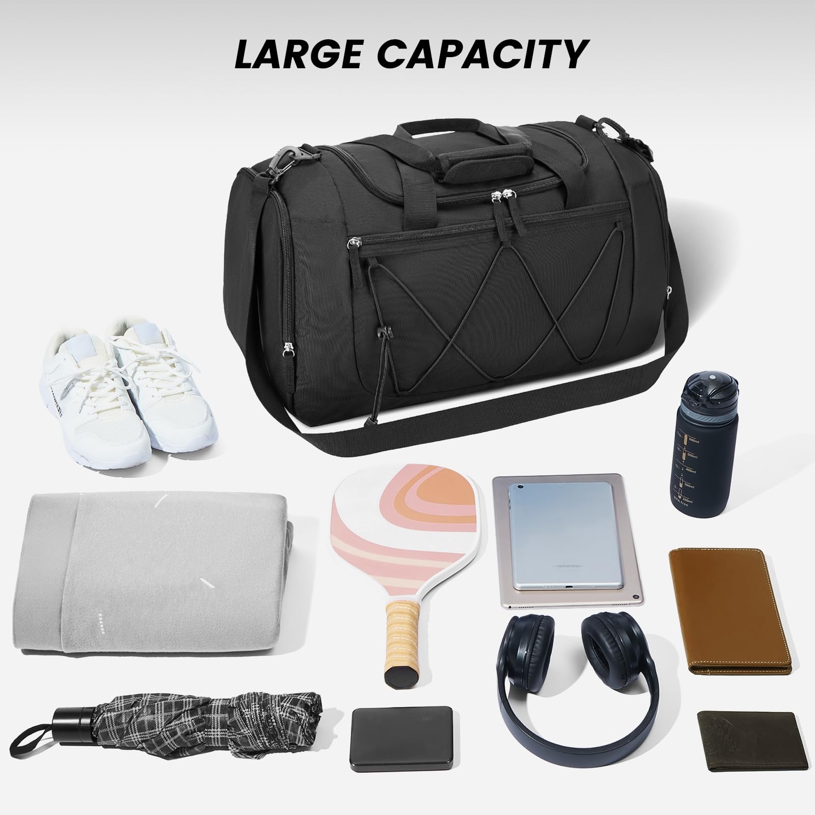 Foto 7 pulgar | Bolsa De Viaje Gym Bag Vorspack De 21 Pulgadas Para Hombre Con Compartimento Para Zapatos - Venta Internacional.