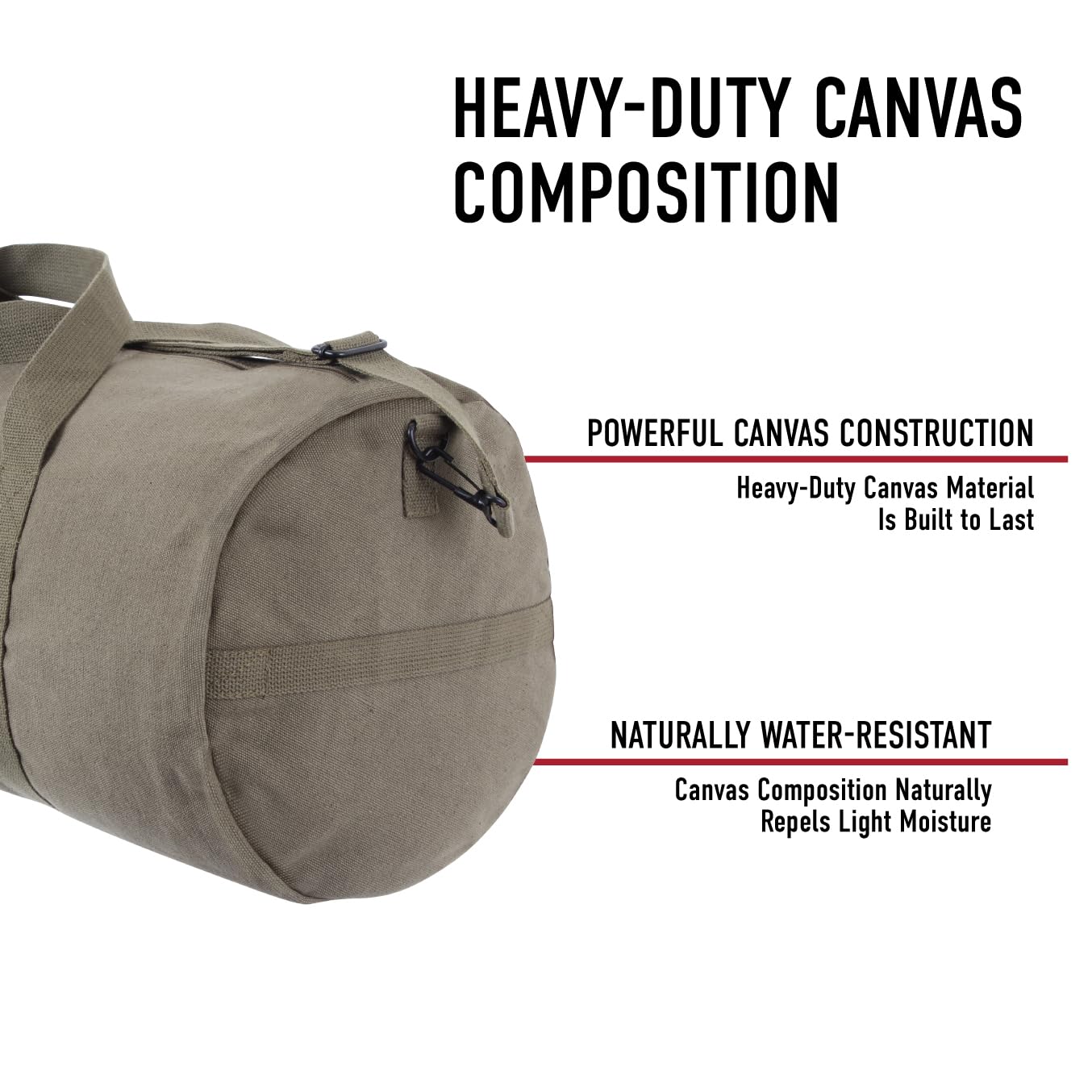 Foto 7 pulgar | Bolsa De Lona Rothco Para Gimnasio, 19 L, Color Oliva - Venta Internacional.