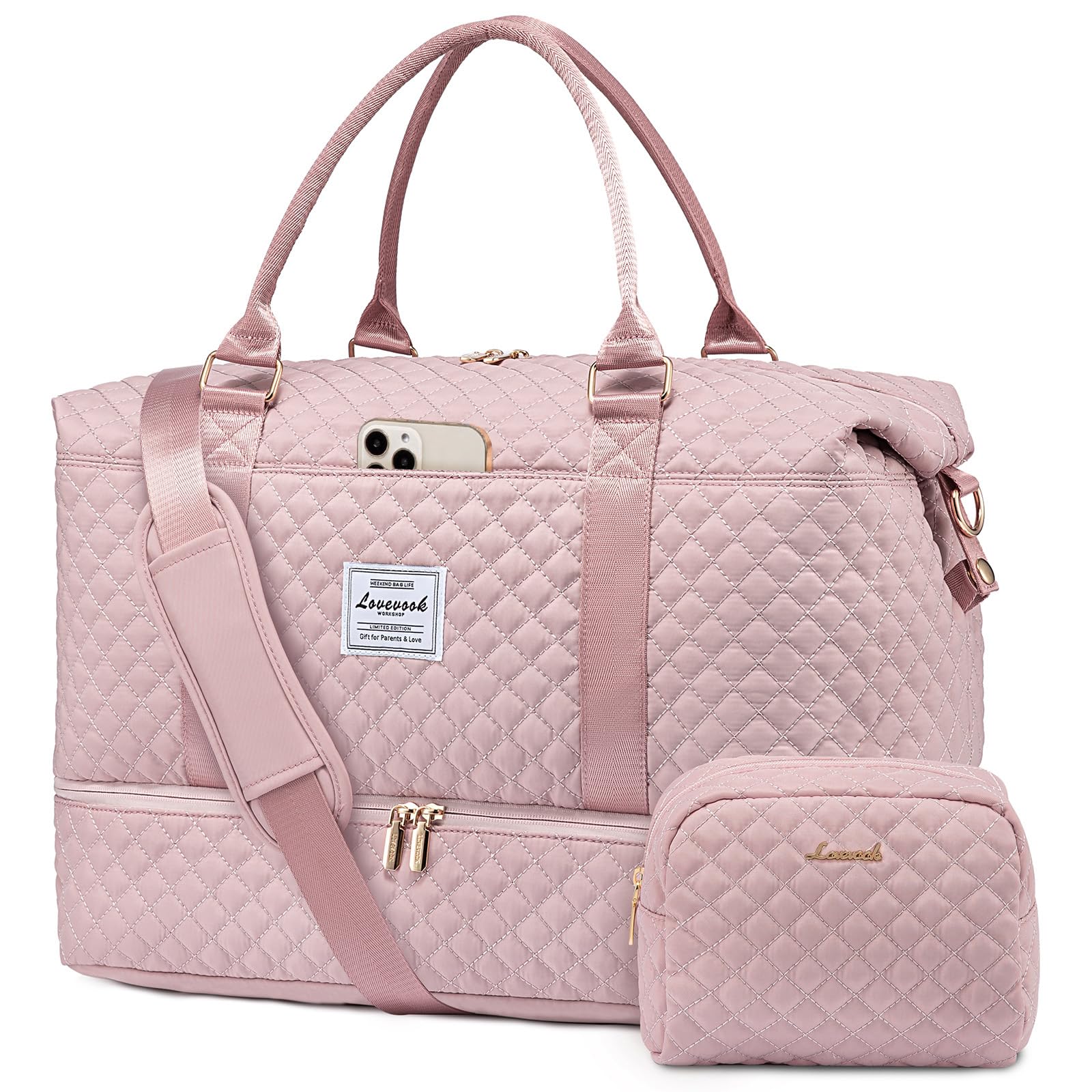 Foto 2 pulgar | Bolsa De Viaje Lovevook Para Mujer Con Compartimento Para Zapatos - Venta Internacional.