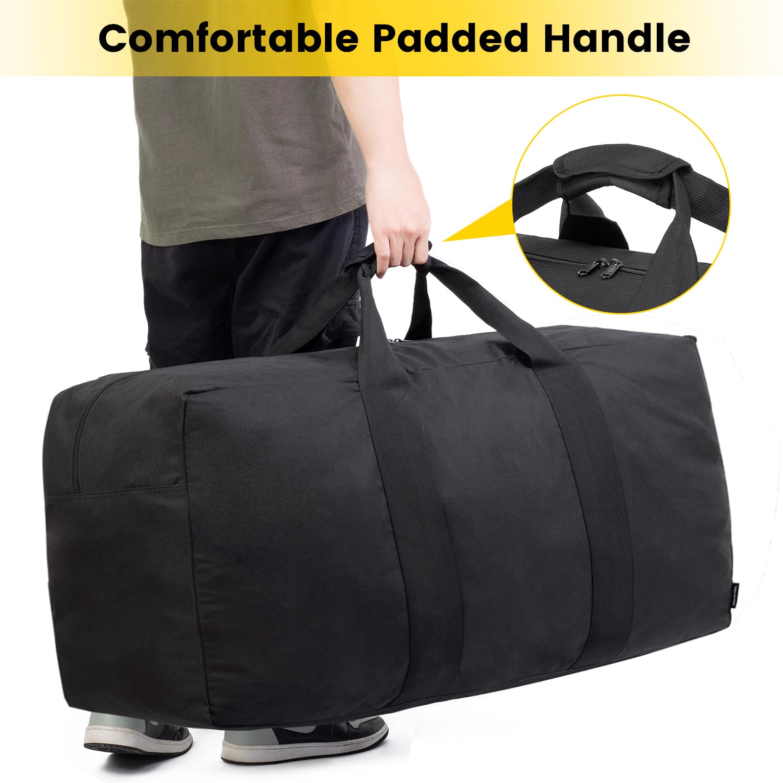 Foto 6 pulgar | Bolsa De Viaje Vorspack Extra Grande De 150 Litros, Color Negro - Venta Internacional.