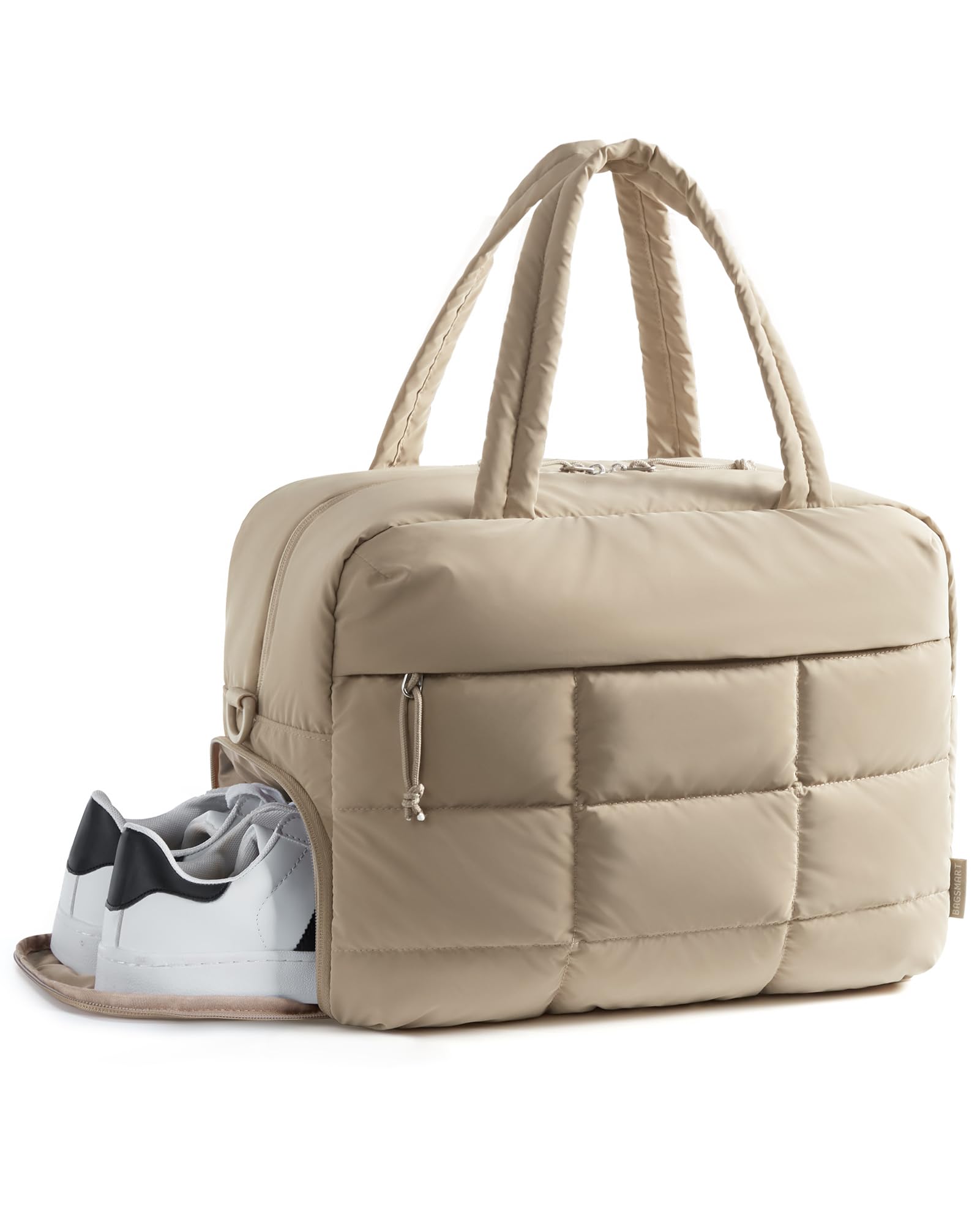 Foto 2 pulgar | Bolsa De Gimnasio Bagsmart Para Mujer Resistente Al Agua Weekender Camel - Venta Internacional.