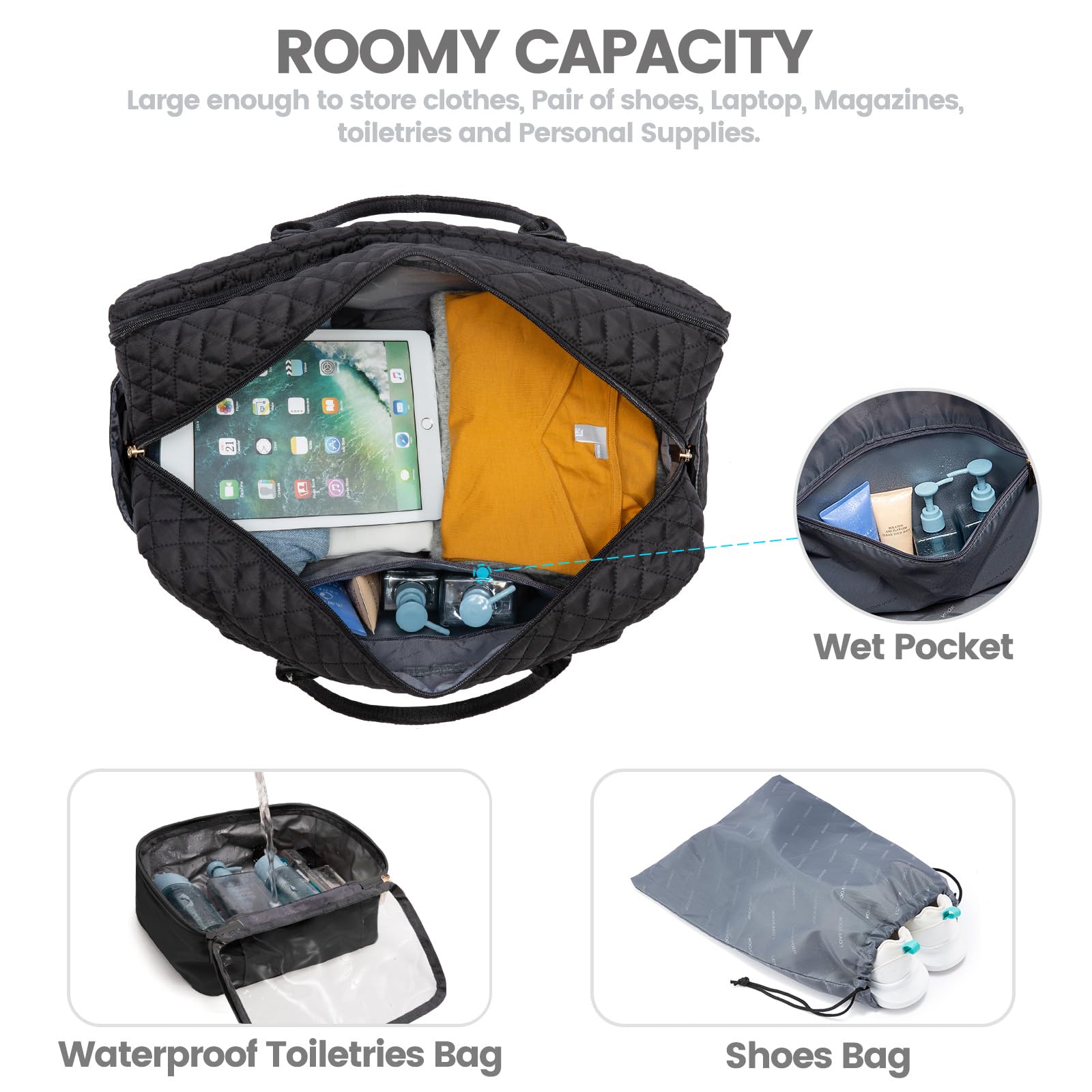 Foto 4 pulgar | Bolsa De Viaje Lovevook Weekender Con Compartimento Para Portátil - Venta Internacional.