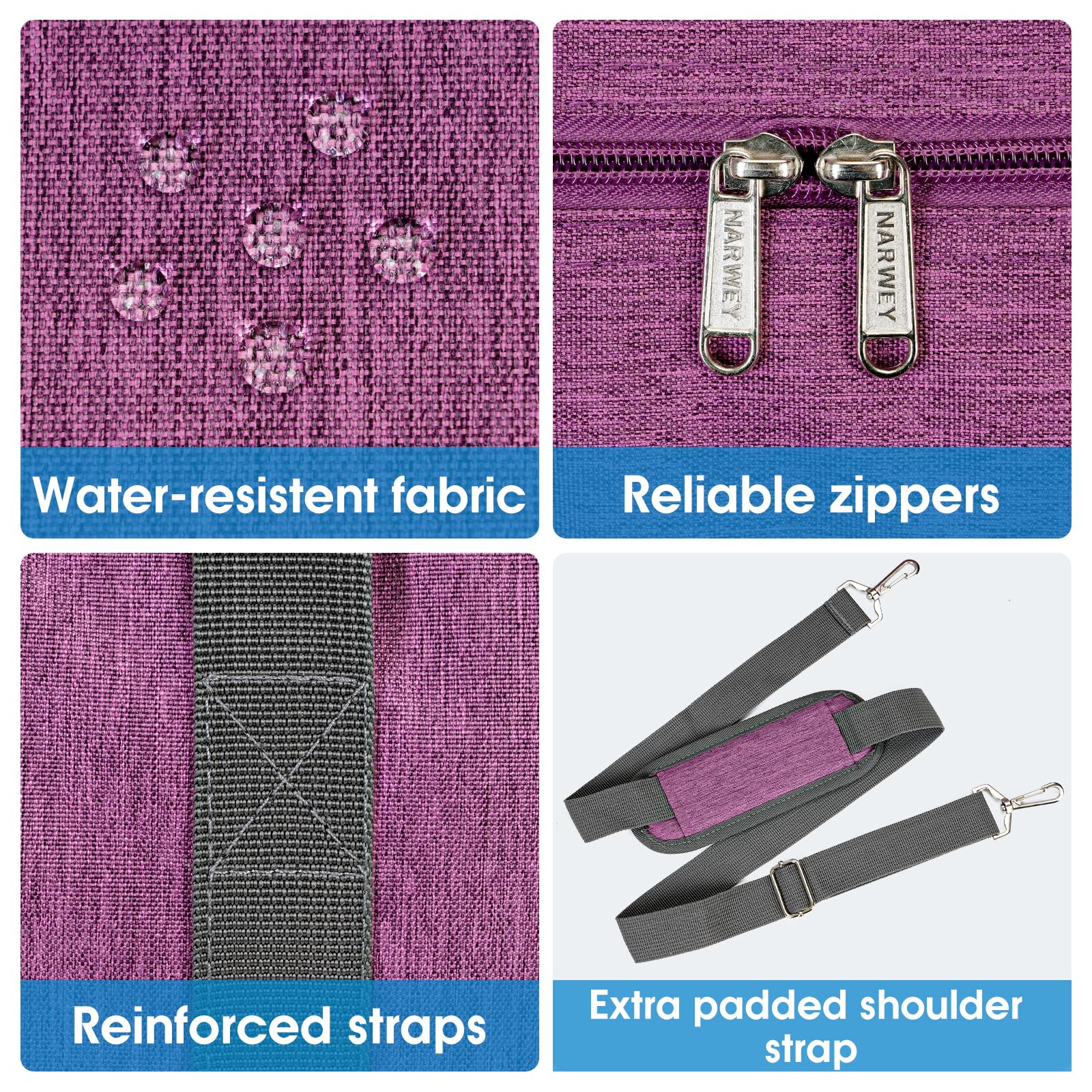 Foto 4 pulgar | Bolsa De Mano Plegable Narwey Para United Airlines 40l Purple - Venta Internacional.