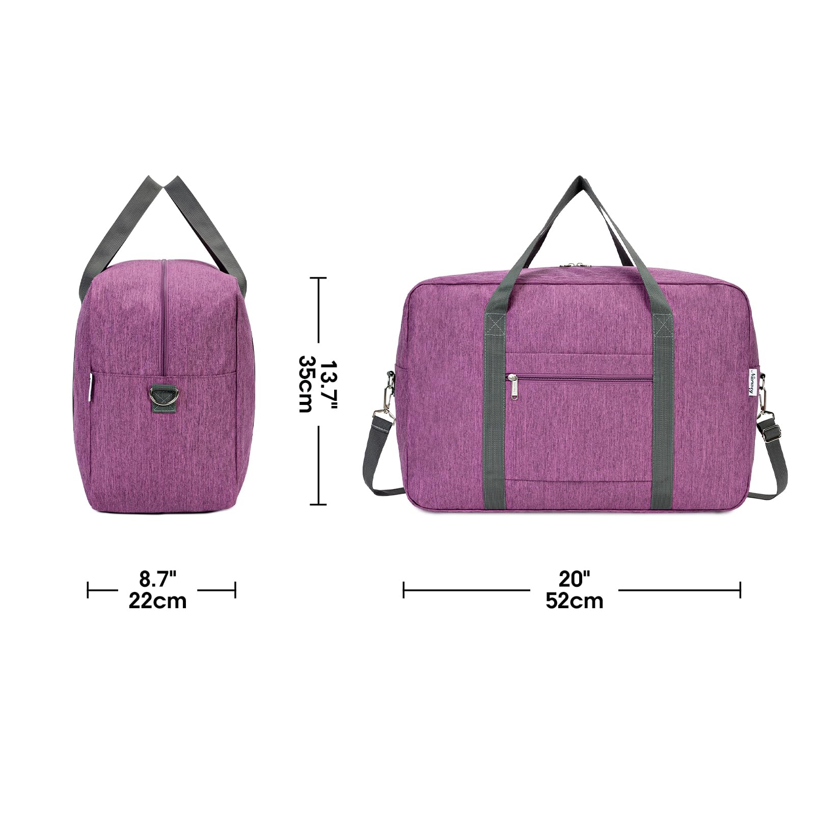 Foto 5 pulgar | Bolsa De Mano Plegable Narwey Para United Airlines 40l Purple - Venta Internacional.