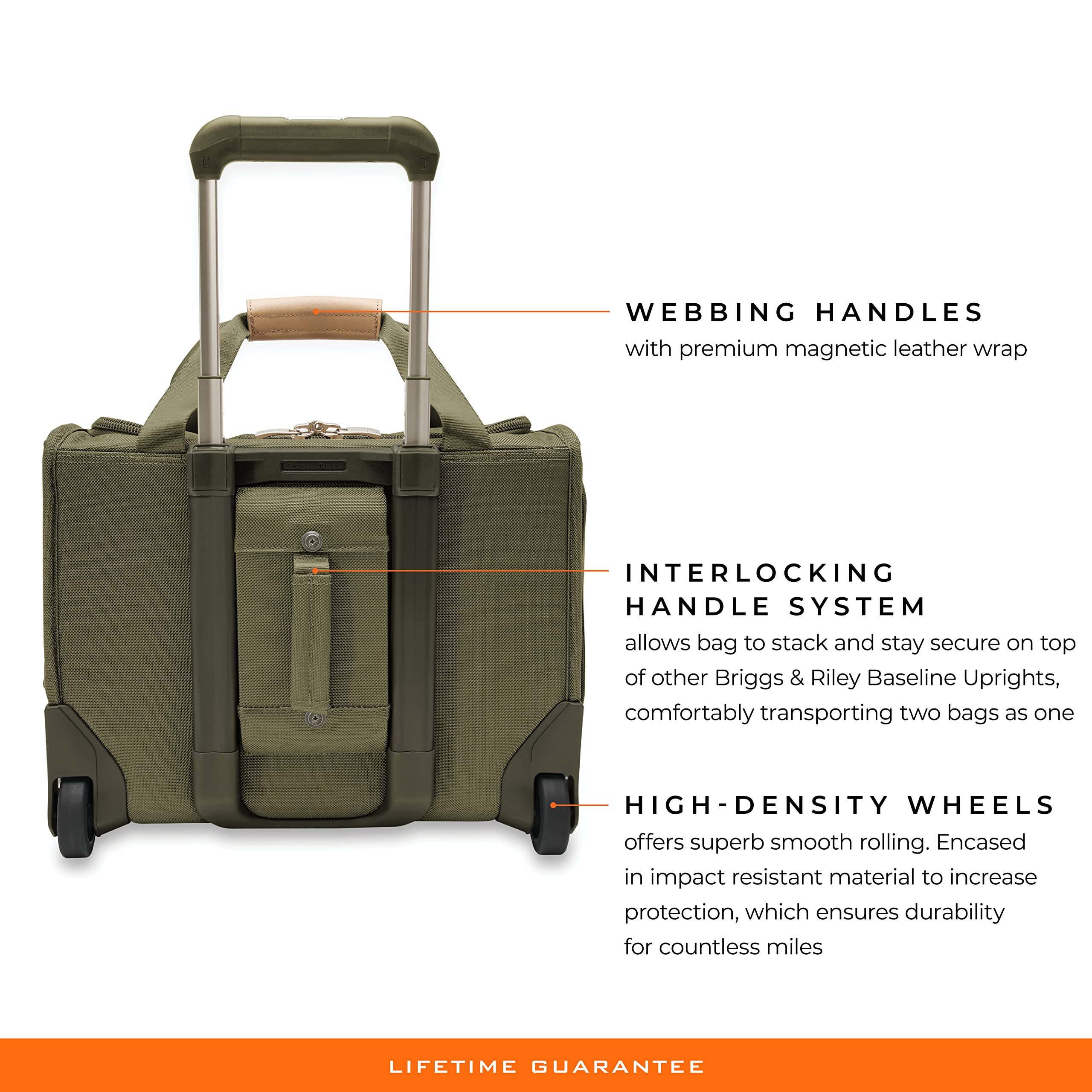 Foto 4 pulgar | Bolsa De Cabina Briggs & Riley Baseline Underseat Olive 40 Cm - Venta Internacional.