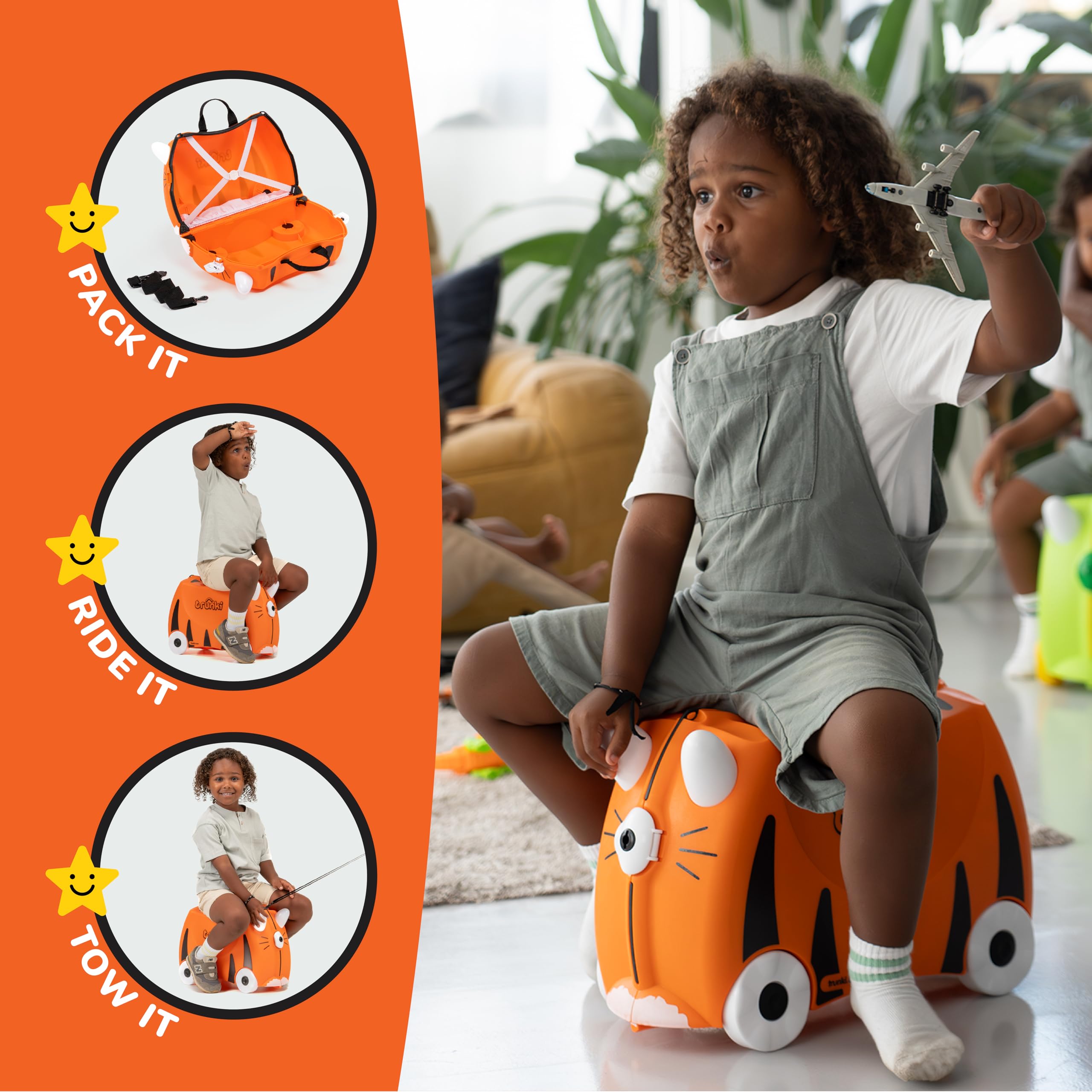 Foto 3 | Maleta Para Niños Trunki Ride-on Tow-along Tipu Tiger - Venta Internacional.