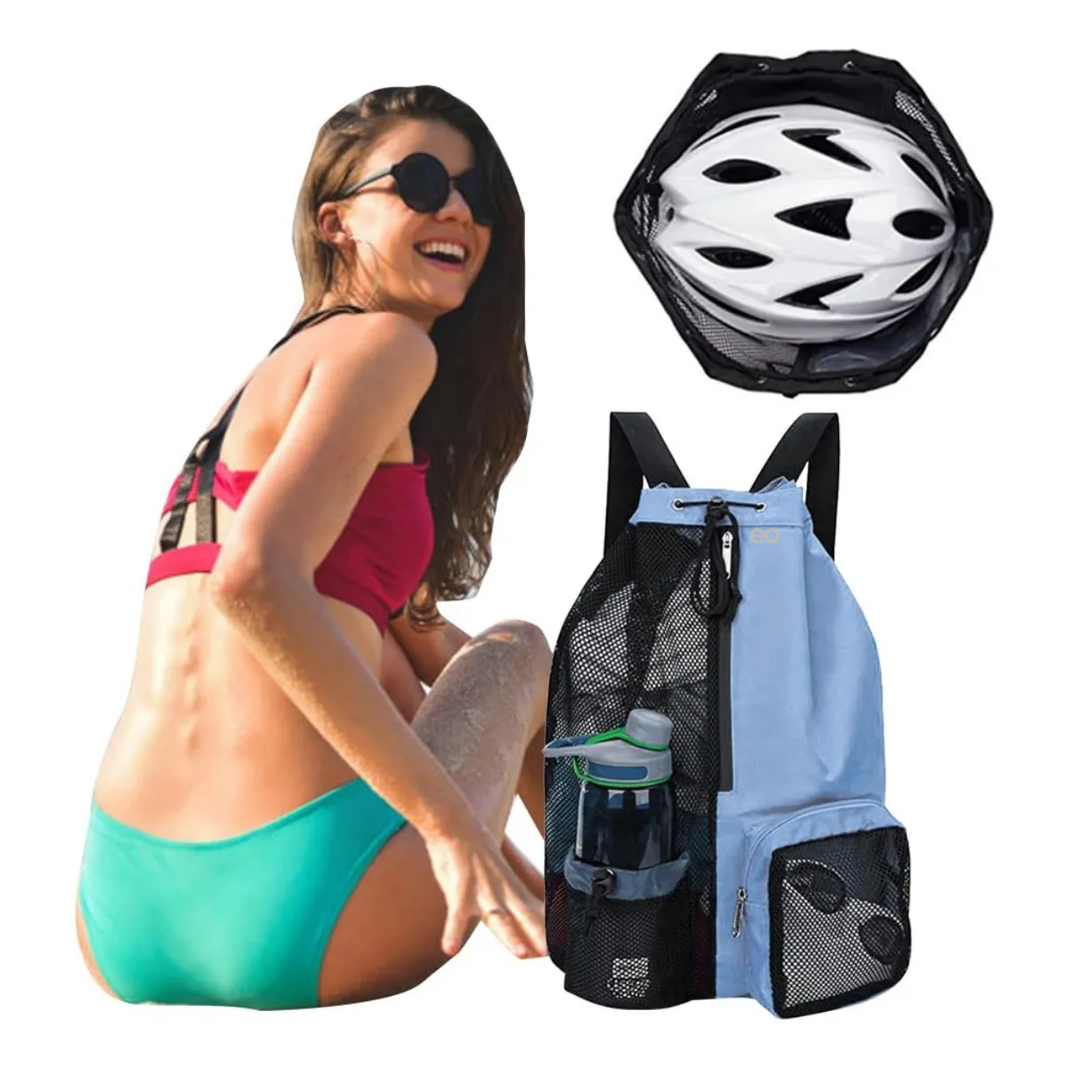 Foto 4 pulgar | Mochila Bolsa Gym Deportiva Y Viaje De Impermeable Y Moda Eo Safe Imports Esi-20048 Multicolor
