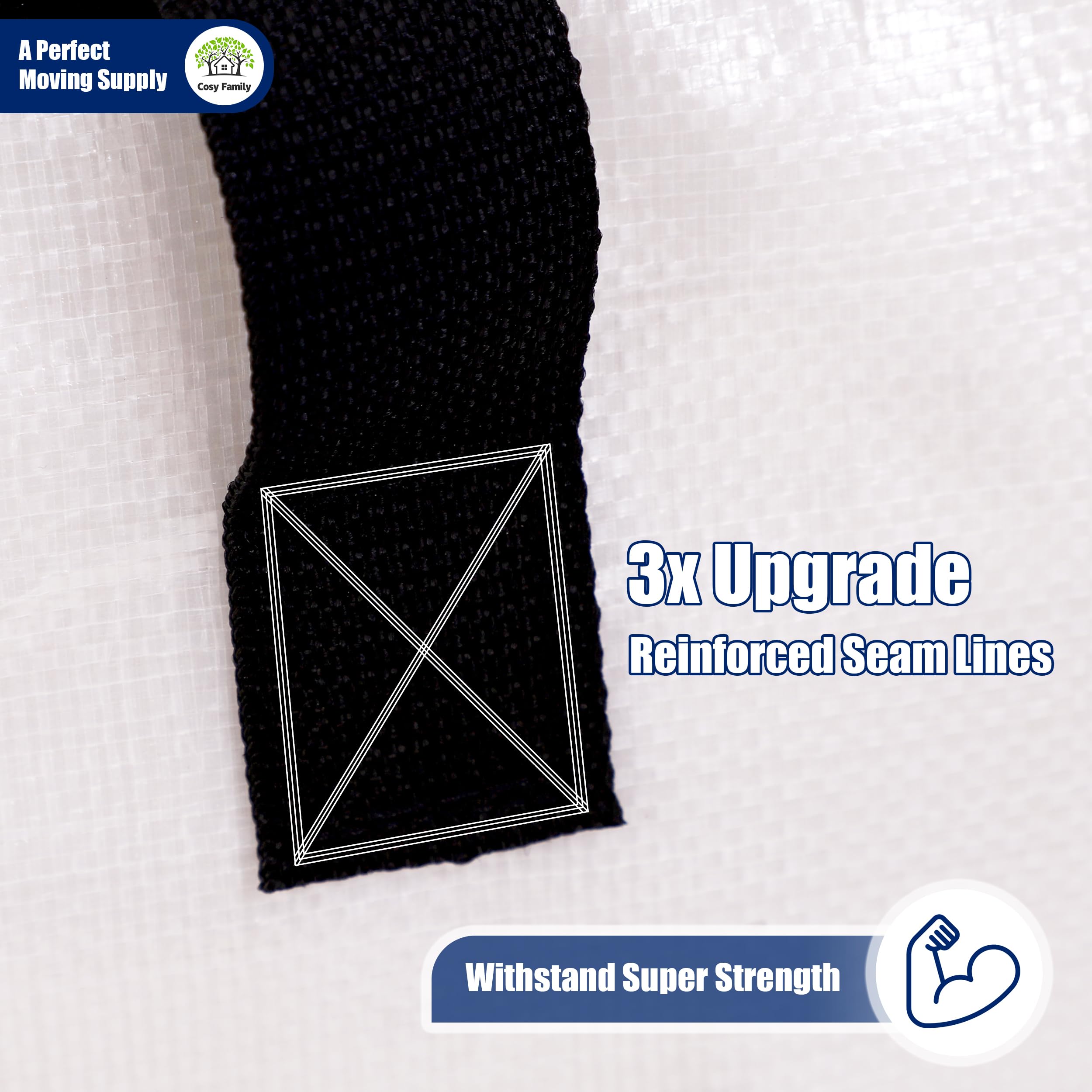 Foto 6 pulgar | Bolsas De Mudanza Cosy Family  Resistentes  Extra Grandes  86 L  65 Kg - Venta Internacional.